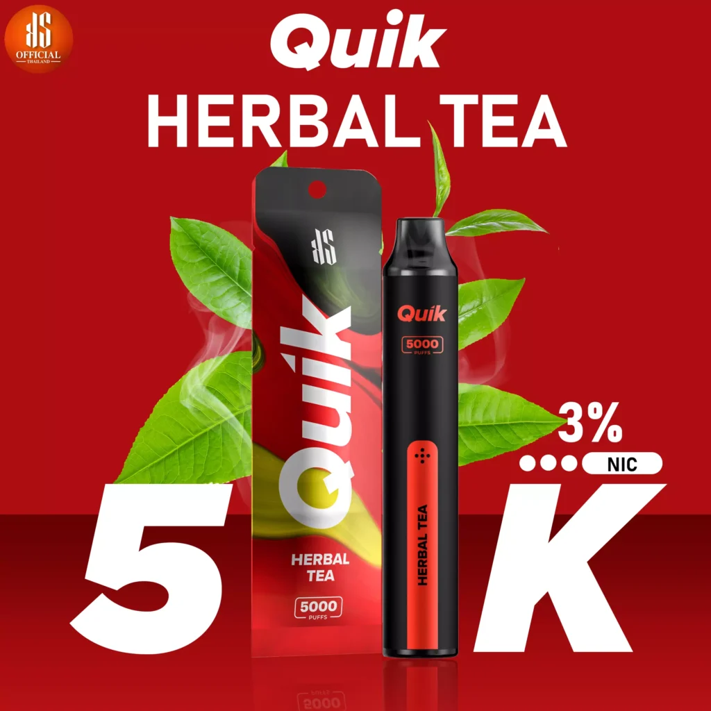 Ks Quik 5000 Puff Herbal Tea KS Official Thailand