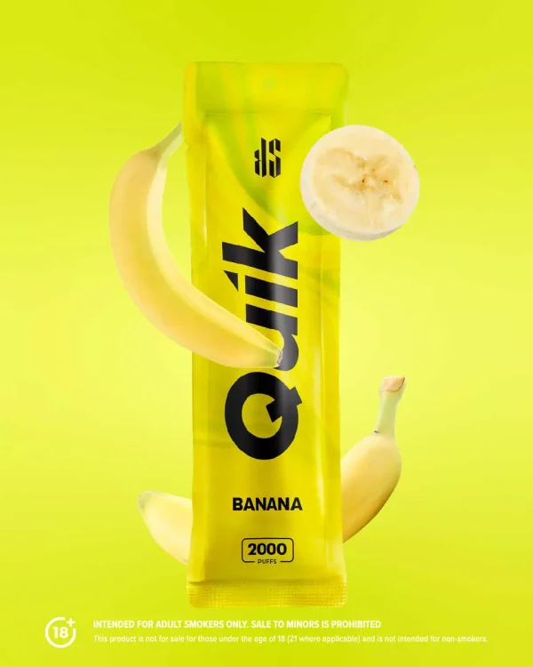 ks quik banana 2000 Puffs new